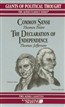 Common Sense and the Declaration of Independence